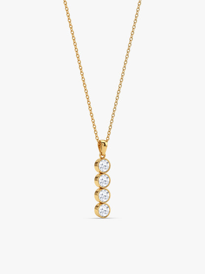 IXIA by GIVA Line of Shine Gold Plated Pendant With Chain