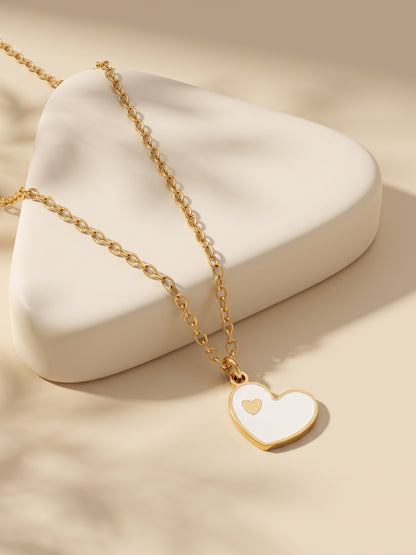 IXIA by GIVA Lovely Dove Gold Plated Pendant with Link Chain