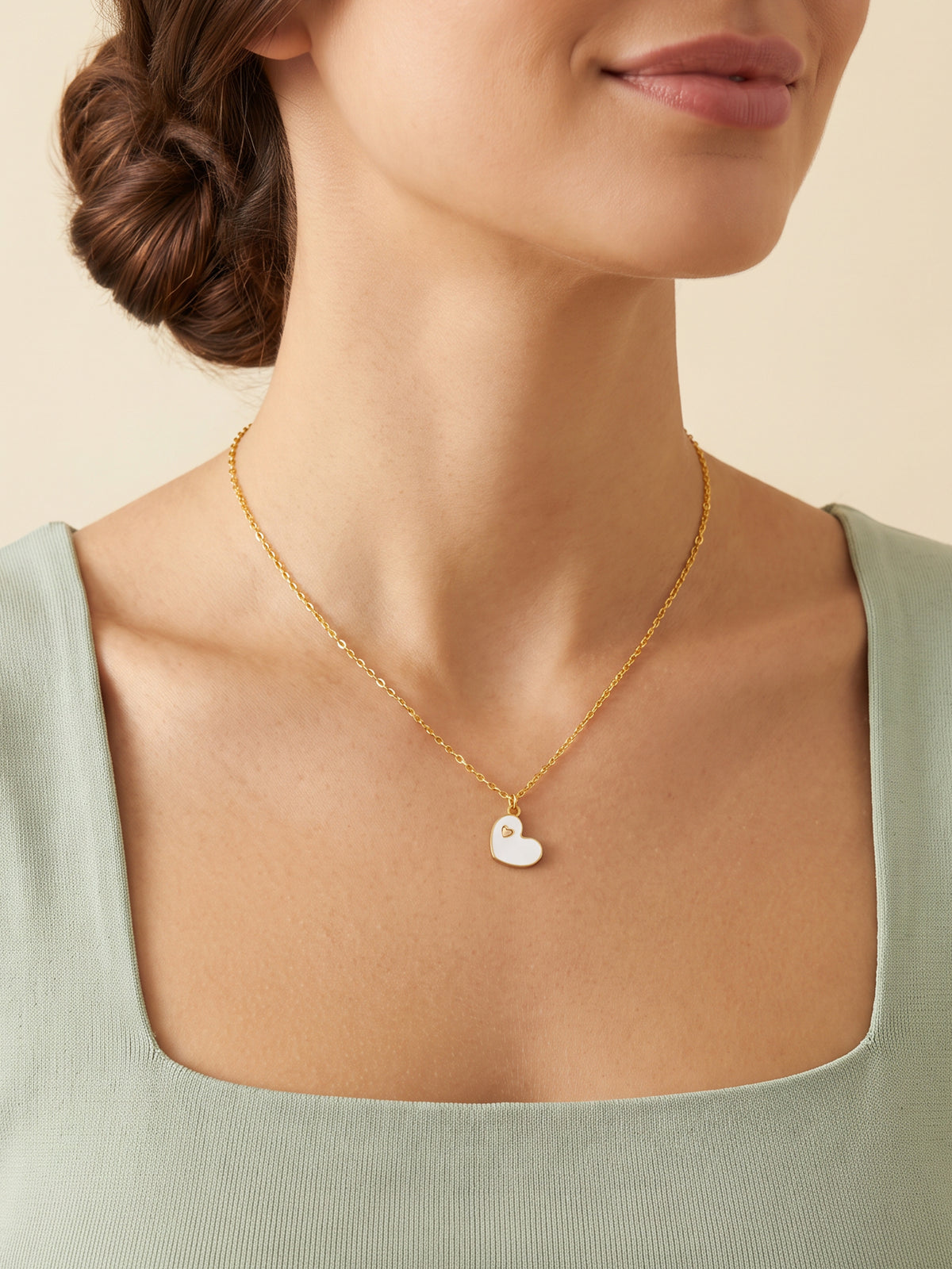 IXIA by GIVA Lovely Dove Gold Plated Pendant with Link Chain