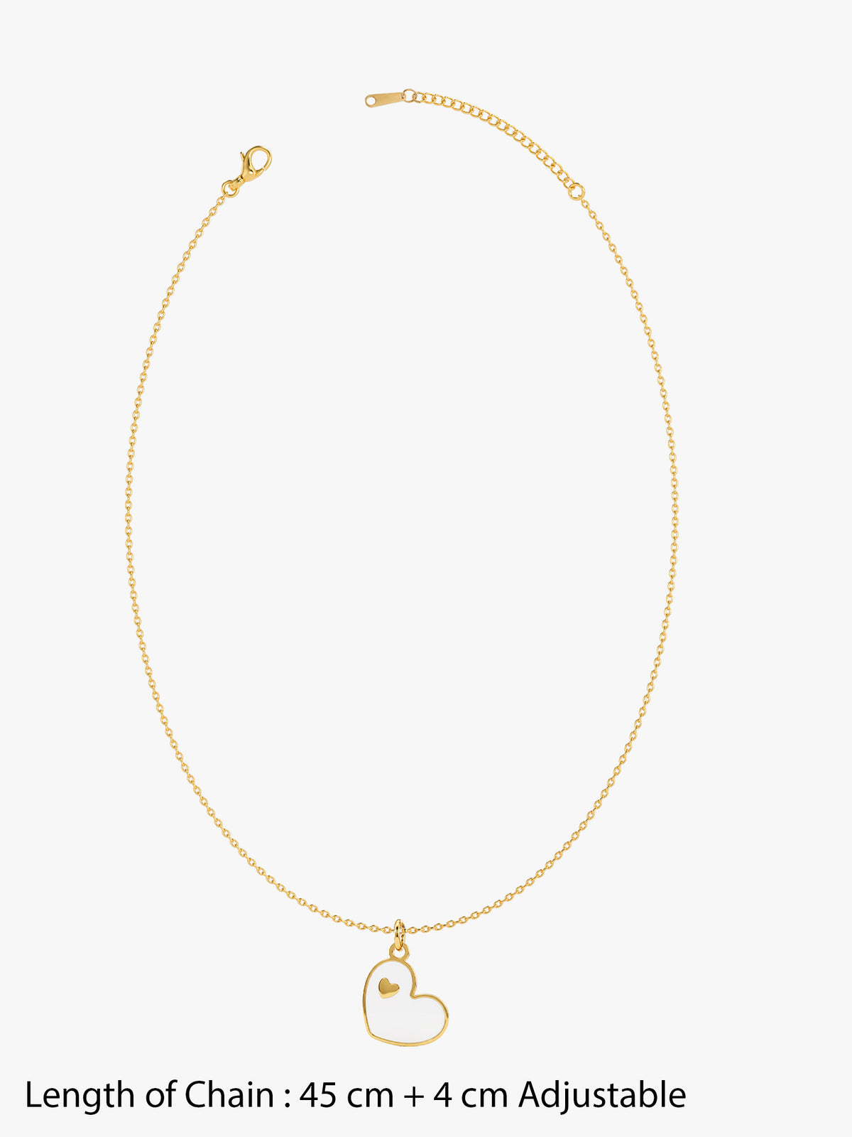 IXIA by GIVA Lovely Dove Gold Plated Pendant with Link Chain
