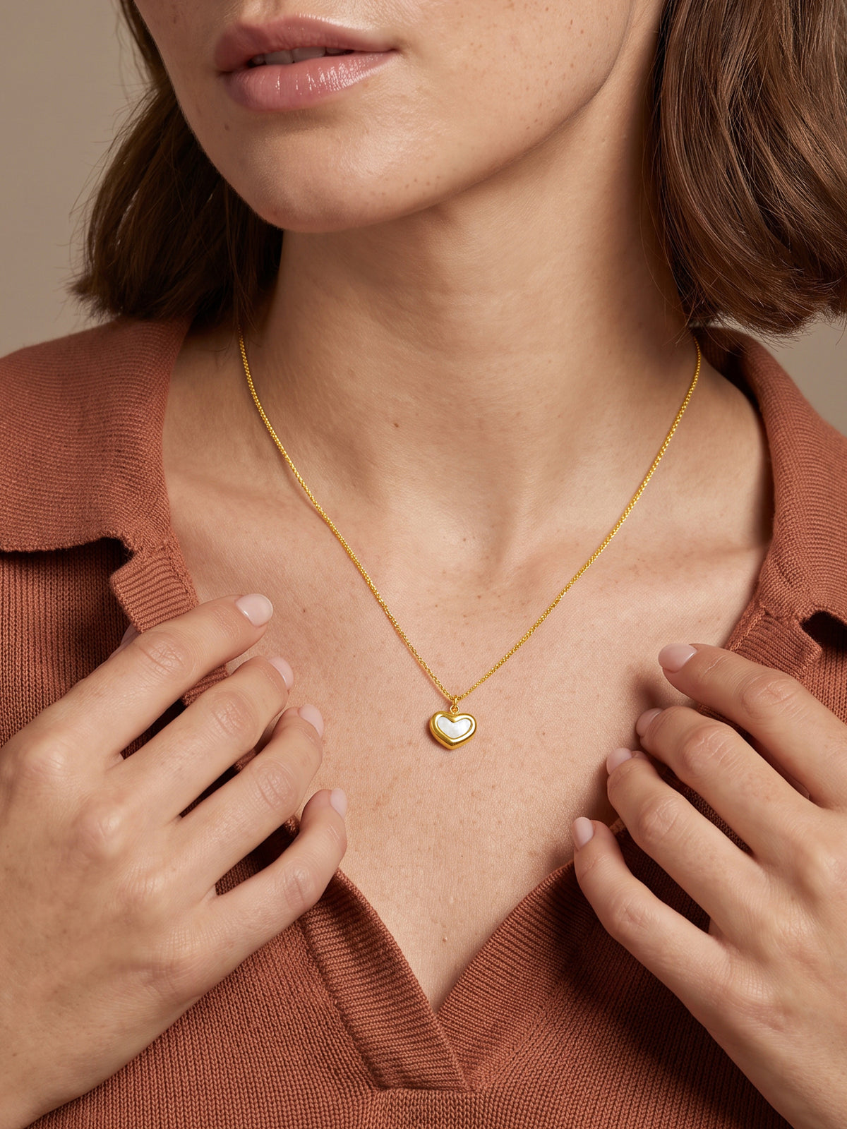 IXIA by GIVA Lovestruck Club Gold Plated Pendant With Chain