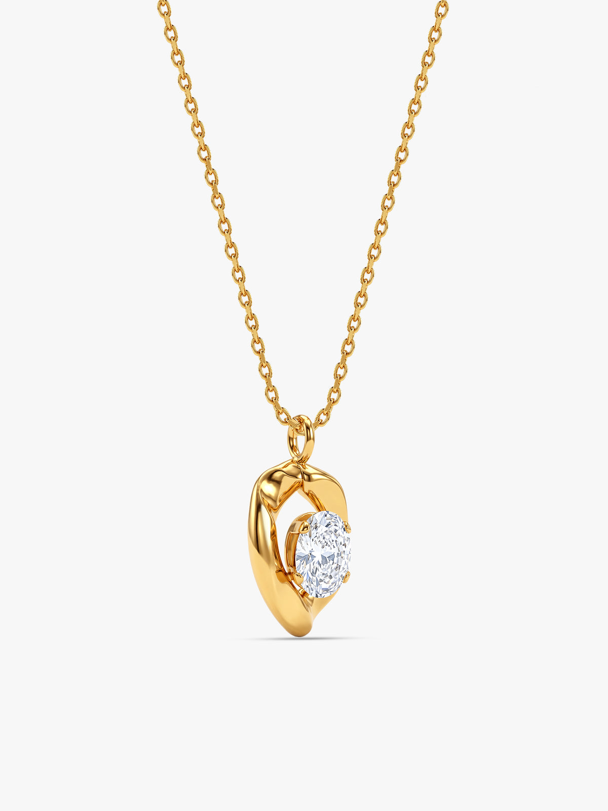 IXIA by GIVA Solo Act Gold Plated Pendant With Chain