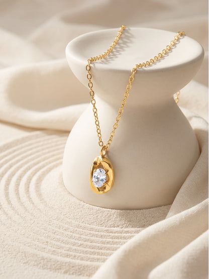 IXIA by GIVA Solo Act Gold Plated Pendant With Chain