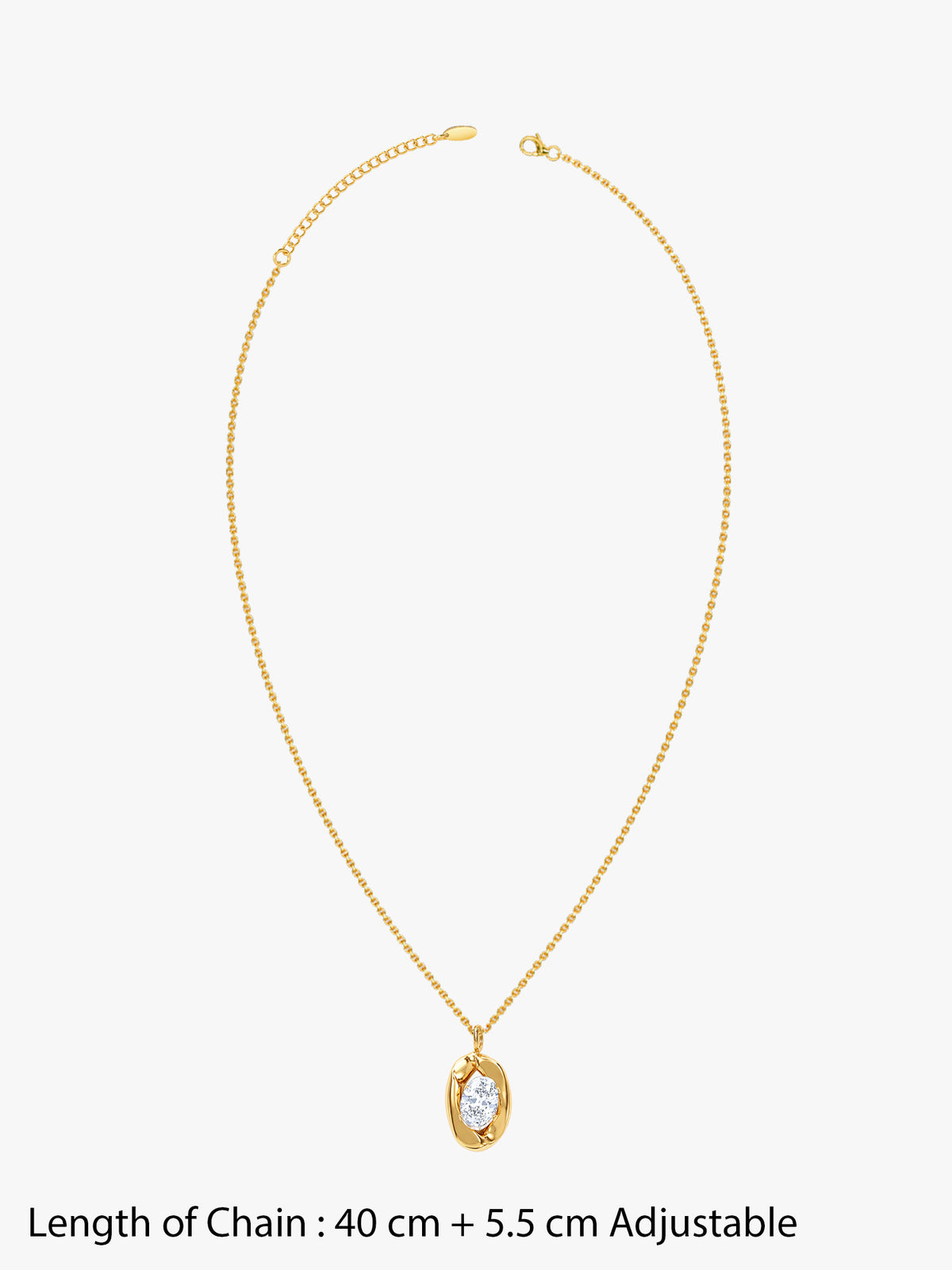 IXIA by GIVA Solo Act Gold Plated Pendant With Chain