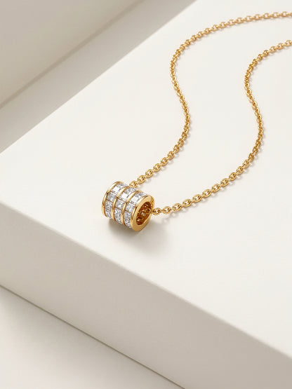 OnnMe by GIVA Stone Bar Gold Plated Pendant With Link Chain
