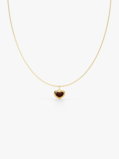 IXIA by GIVA Heart Flick Gold Plated Pendant with Link Chain