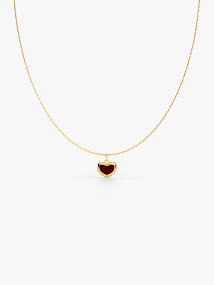 Heart Flick Gold Plated Pendant with Link Chain