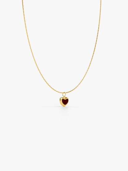 Heart Flick Gold Plated Pendant with Link Chain
