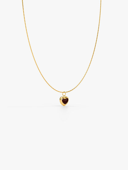 IXIA by GIVA Heart Flick Gold Plated Pendant with Link Chain