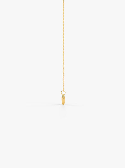 Heart Flick Gold Plated Pendant with Link Chain