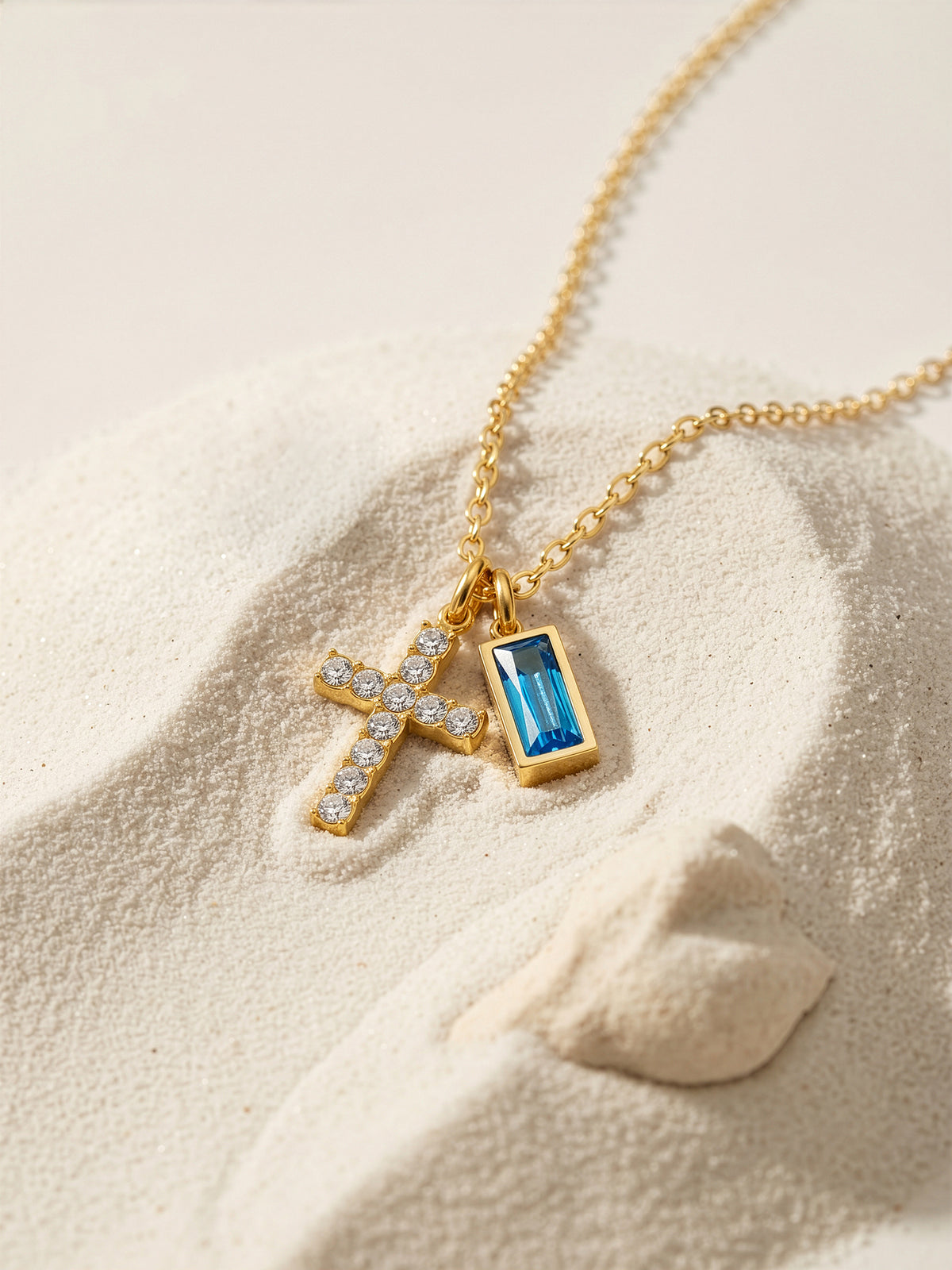 IXIA by GIVA Say Amen Gold Plated Pendant With Chain