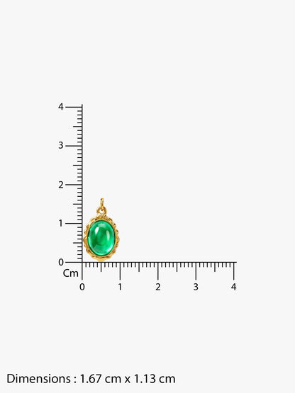 Green Theory Gold Plated Pendant with Chain