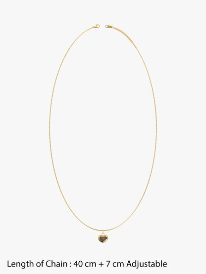 Heart Flick Gold Plated Pendant with Link Chain