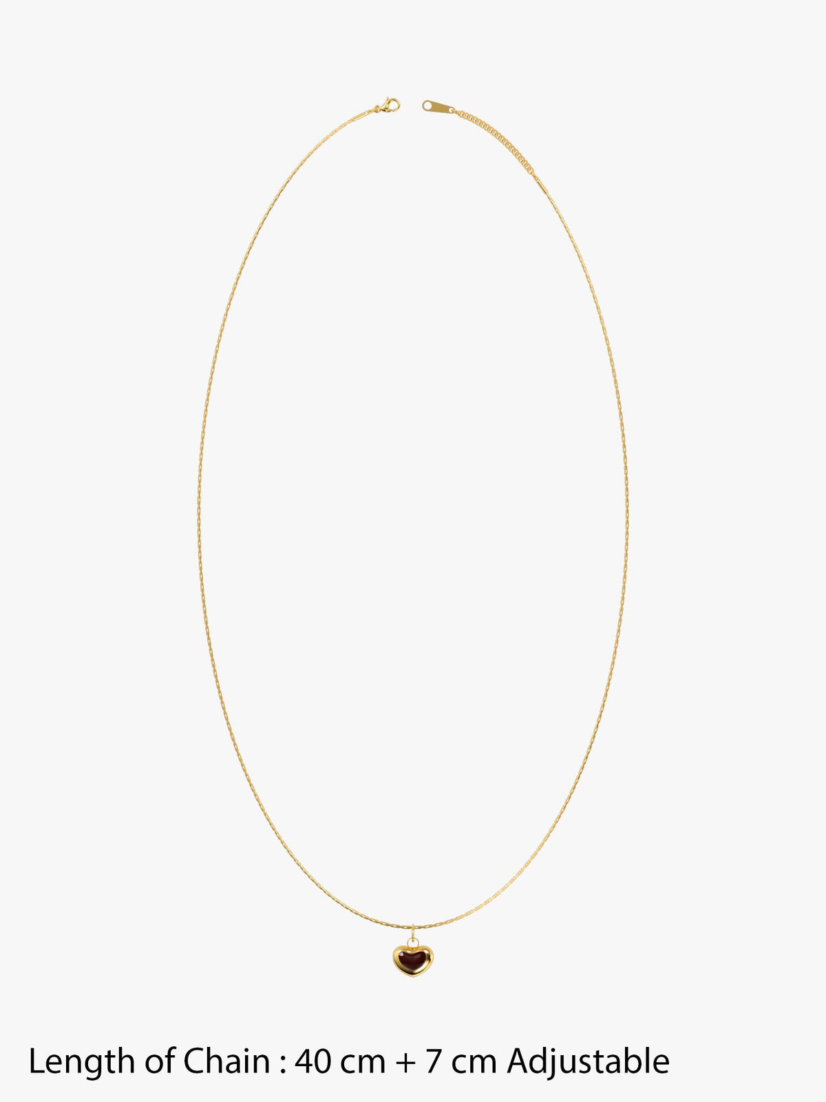 IXIA by GIVA Heart Flick Gold Plated Pendant with Link Chain
