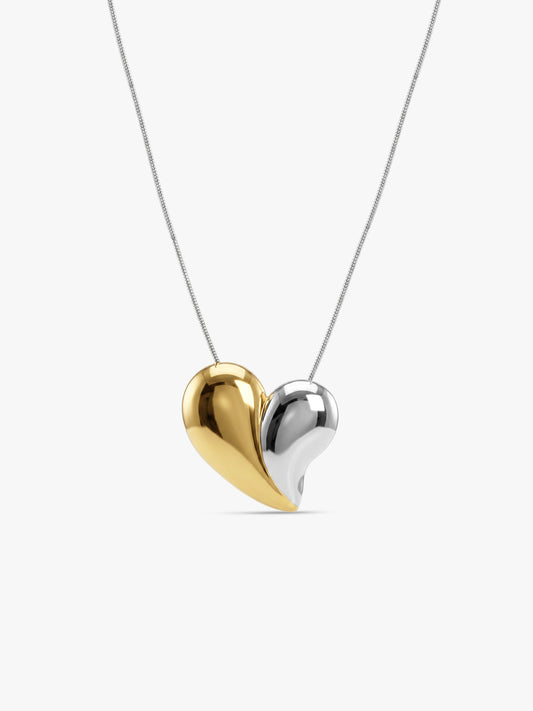 Heartbreaker Dual Tone Necklace
