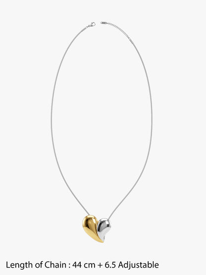 Heartbreaker Dual Tone Necklace