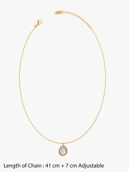 Offbeat Orbit Gold Plated Pendant with Chain