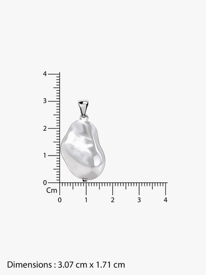 Liquid Static Rhodium Plated Chain Necklace