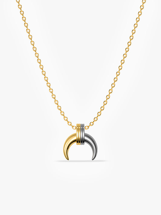 After Party Energy Dual Tone Pendant With Chain