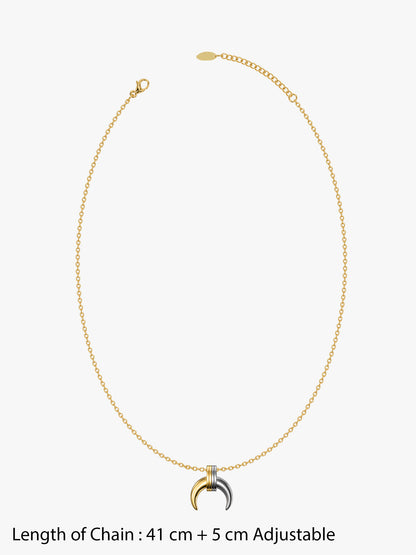 After Party Energy Dual Tone Pendant With Chain