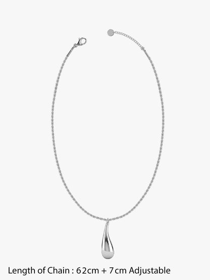 IXIA by GIVA Chrome Mood Rhodium Plated Pendant with Link Chain