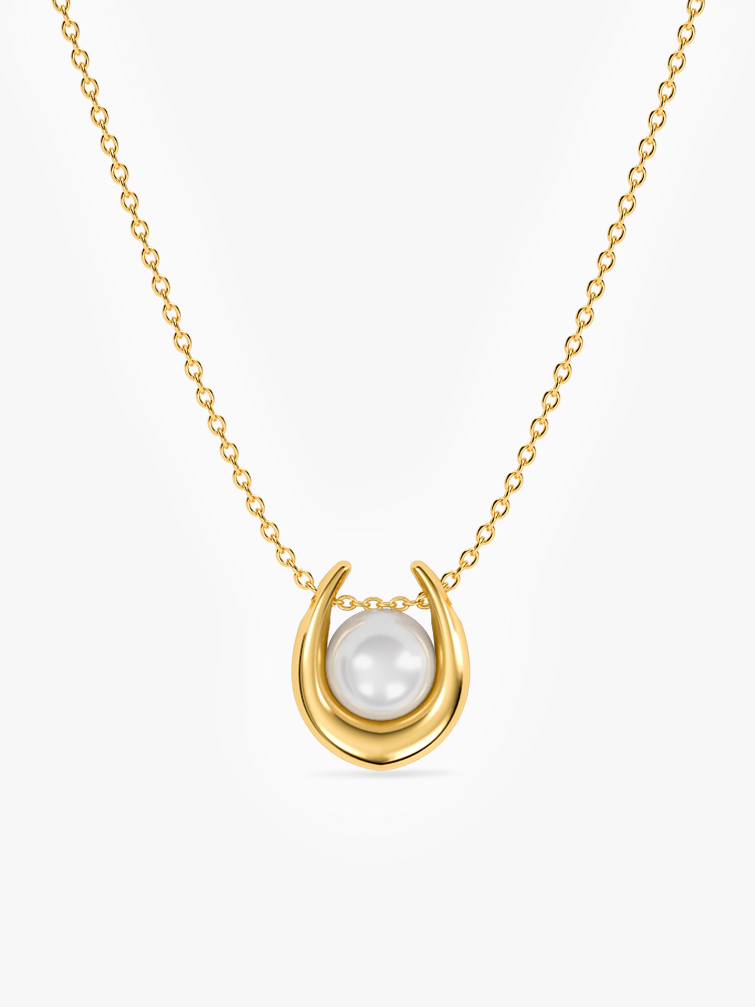 Main Pearl Energy Gold Plated Pendant with Chain