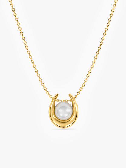 Main Pearl Energy Gold Plated Pendant with Chain