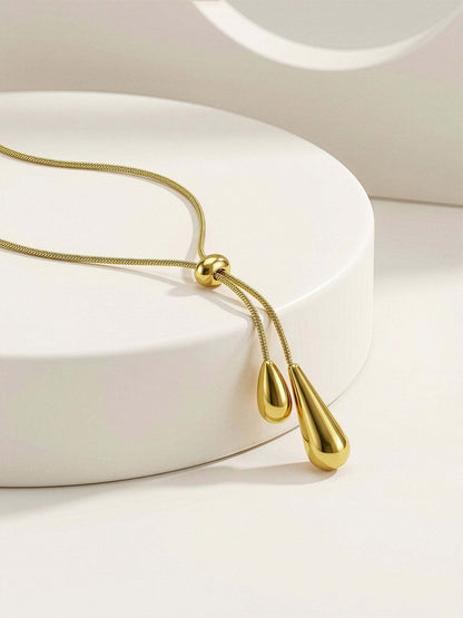IXIA by GIVA Liquid Syntax Gold Plated Necklace