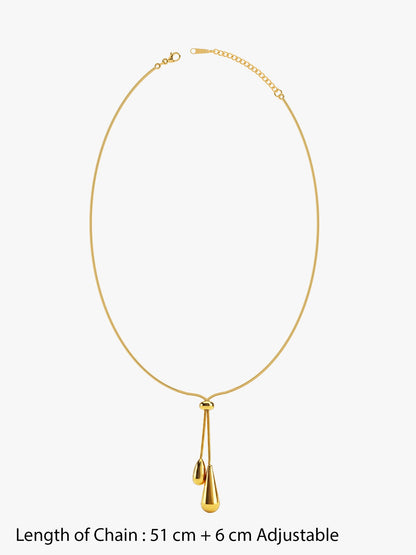 Liquid Syntax Gold Plated Necklace
