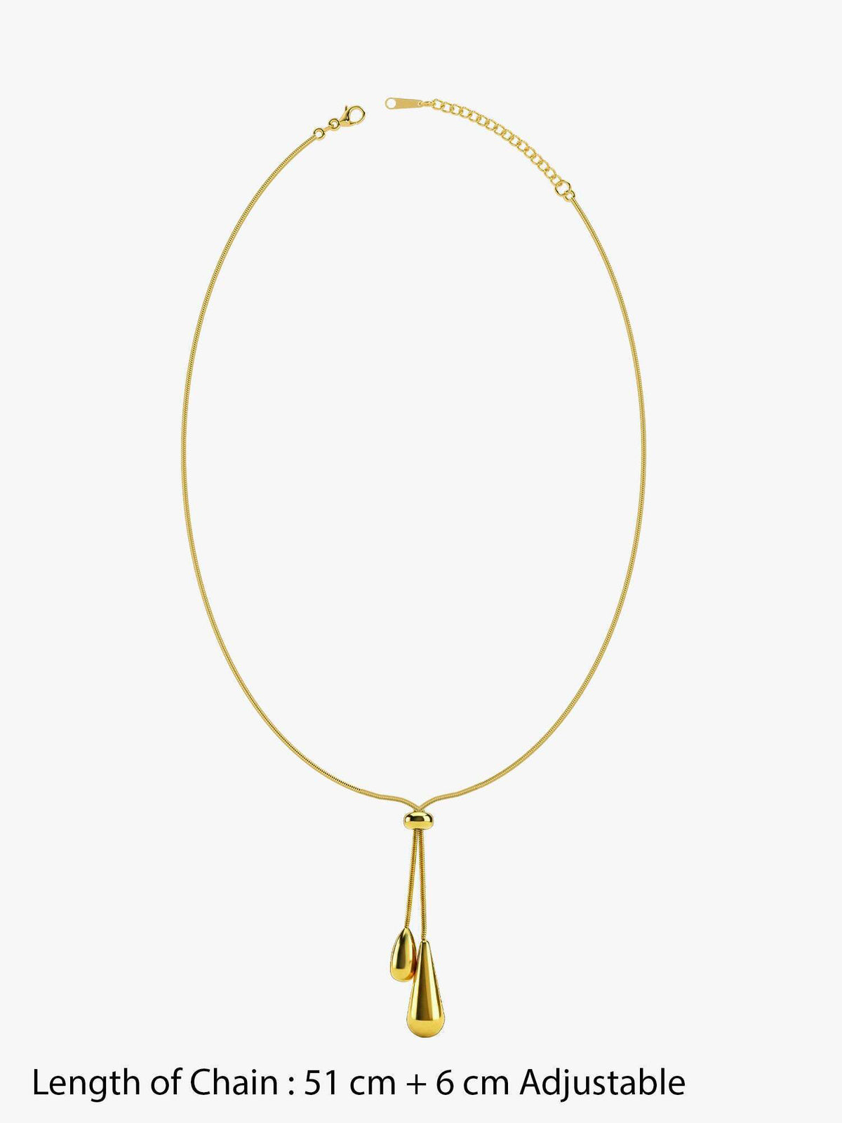 IXIA by GIVA Liquid Syntax Gold Plated Necklace