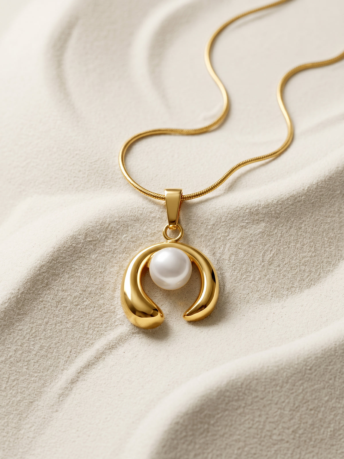 IXIA by GIVA Moon Mood Gold Plated Pendant with Chain