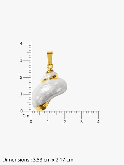 Pearl Vault Gold Plated Pendant with Link Chain