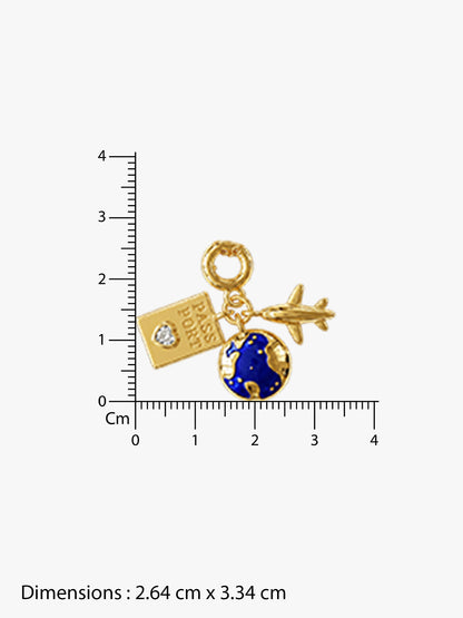 Fly High Gold Plated Pendant With Link Chain