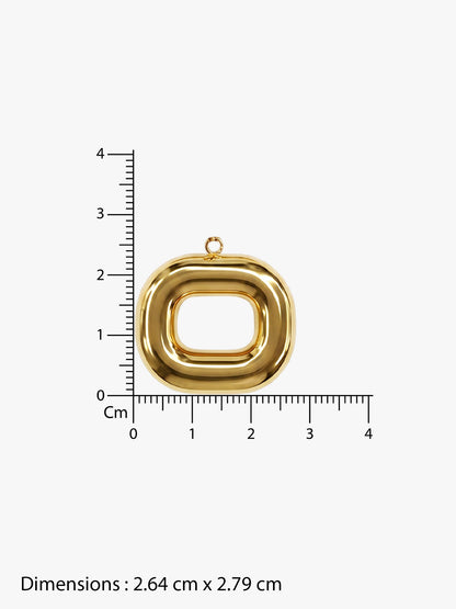 Toggle Gold Plated Pendant With Chain