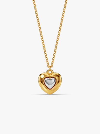 Soft Armour Dual Tone Pendant with Chain