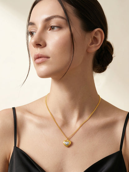 Soft Armour Dual Tone Pendant with Chain