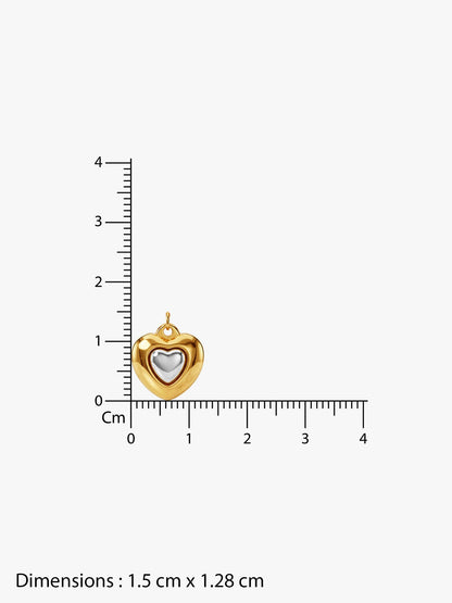 Soft Armour Dual Tone Pendant with Chain