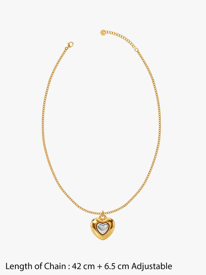 Soft Armour Dual Tone Pendant with Chain