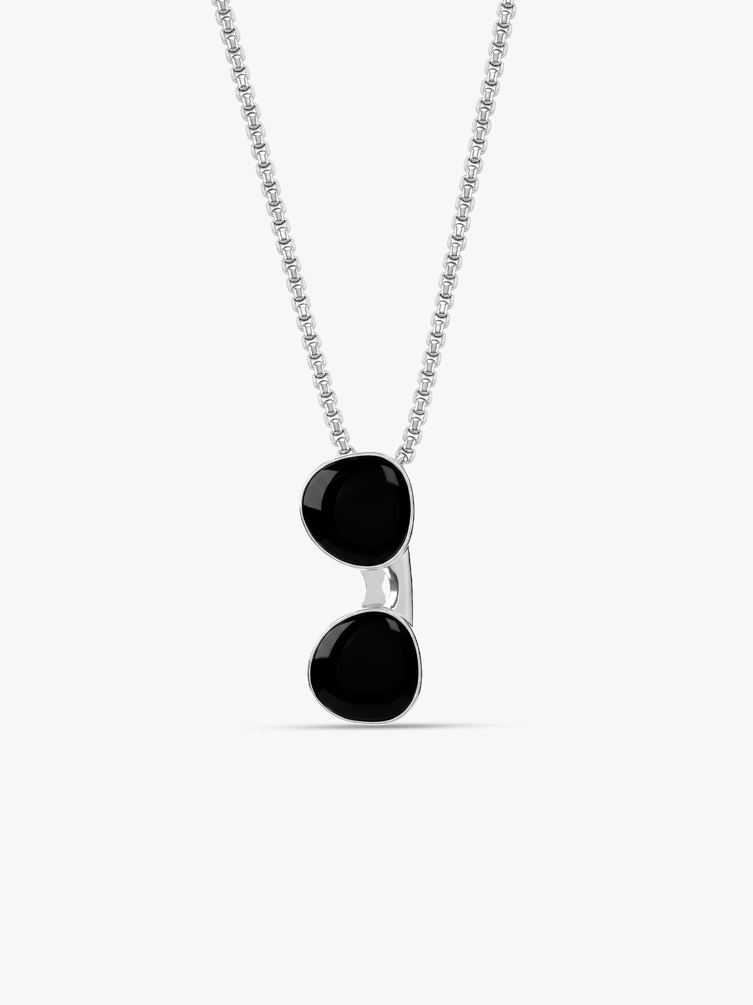IXIA by GIVA Aviators Rhodium Plated Pendant With Chain For Men