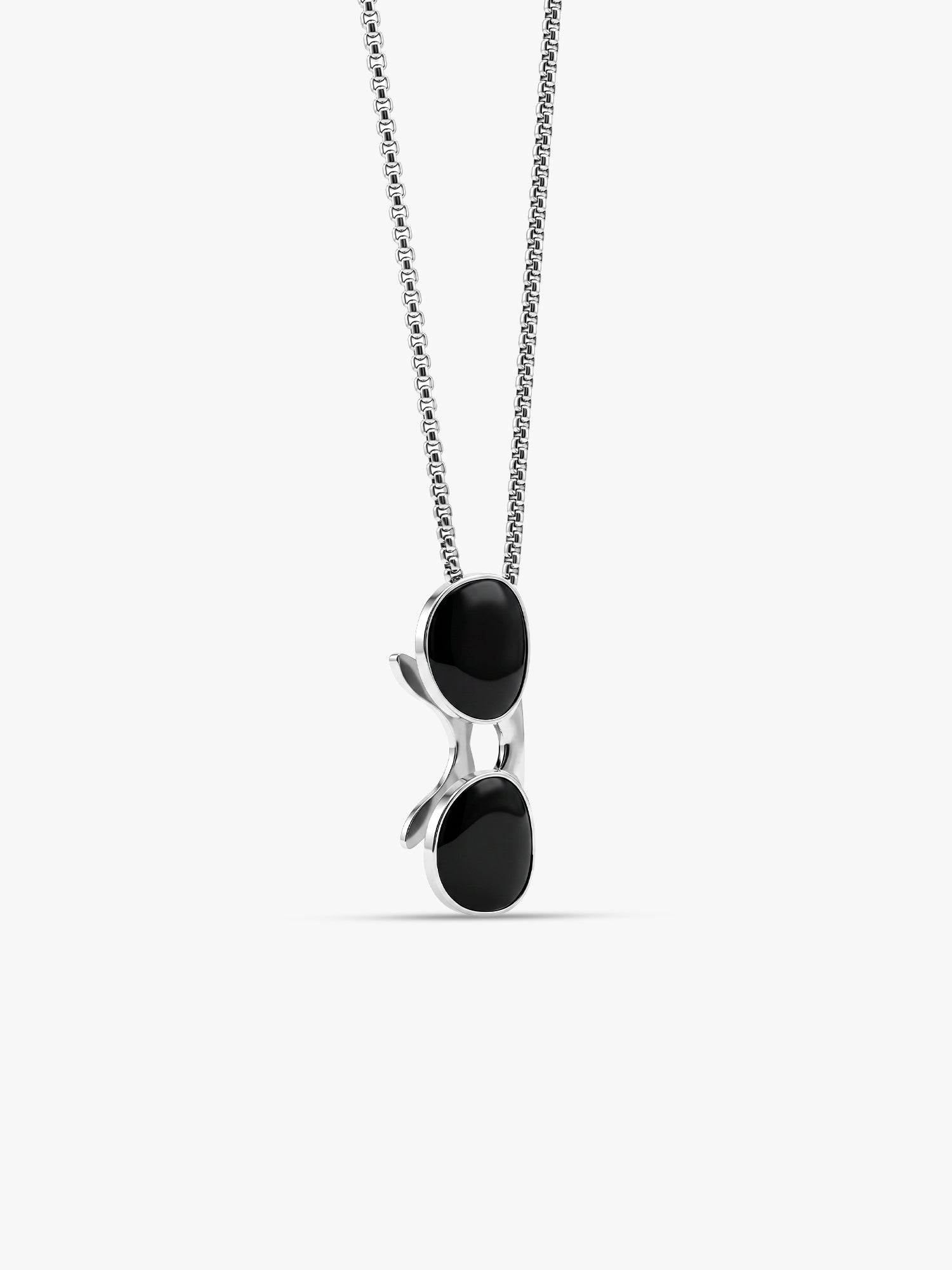 IXIA by GIVA Aviators Rhodium Plated Pendant With Chain For Men