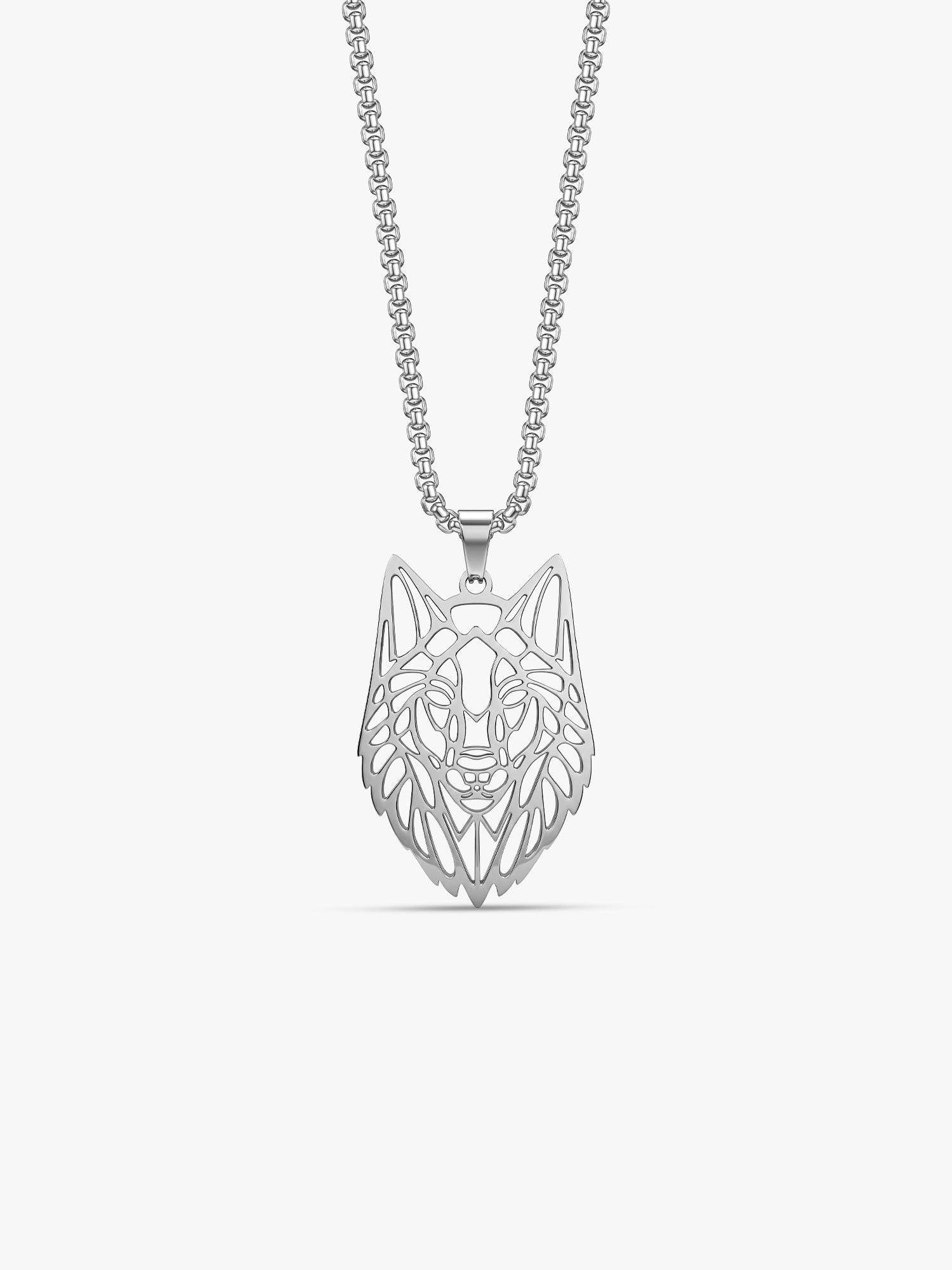 IXIA by Giva Pack Leader Rhodium Plated Pendant With Chain For Men