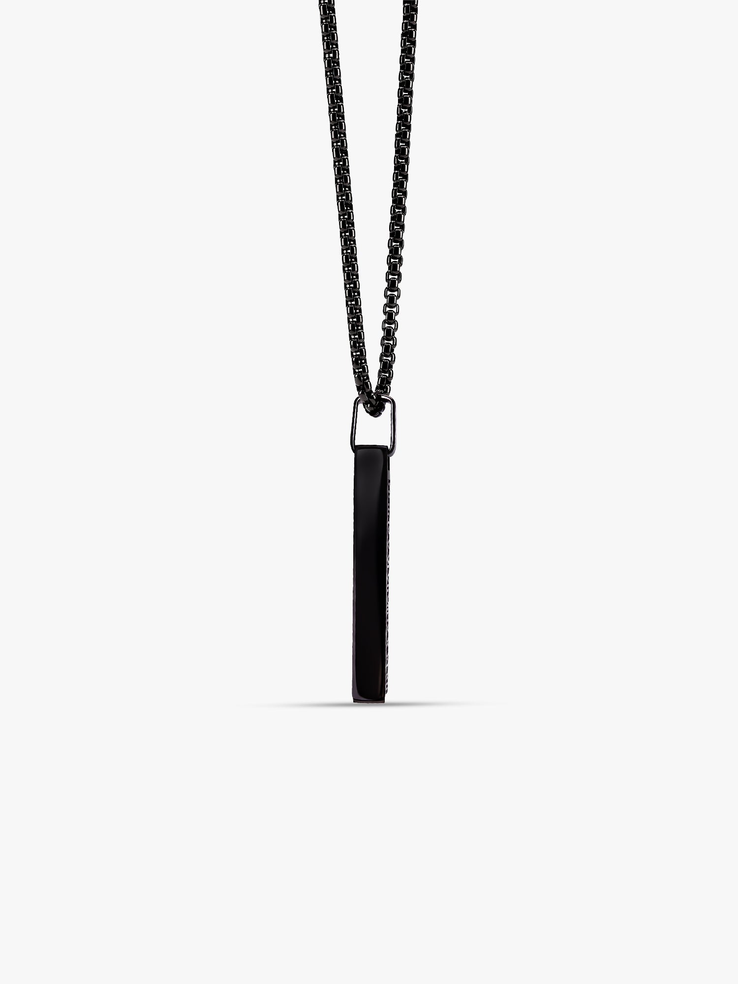 IXIA by GIVA The Chrysler Black Rhodium Pendant With Chain For Men