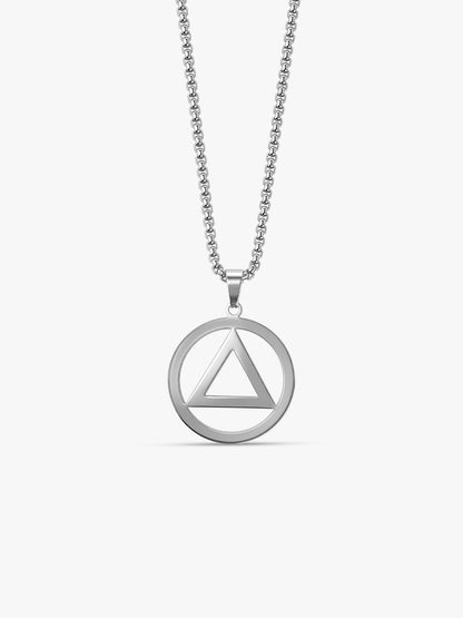 IXIA by GIVA Unholy Trinity Rhodium Plated Pendant With Chain For Men