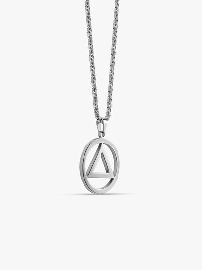 IXIA by GIVA Unholy Trinity Rhodium Plated Pendant With Chain For Men