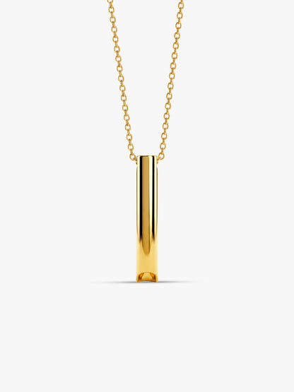 IXIA by GIVA Midas Flute Gold Plated Pendant With Chain For Men