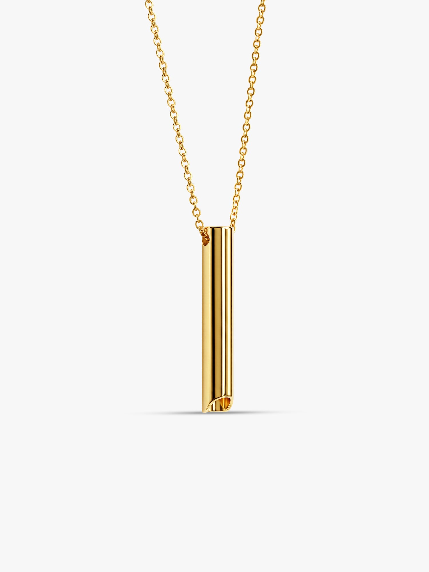 IXIA by GIVA Midas Flute Gold Plated Pendant With Chain For Men