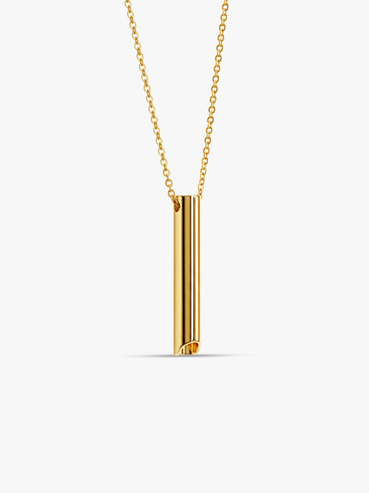 IXIA by GIVA Midas Flute Gold Plated Pendant With Chain For Men