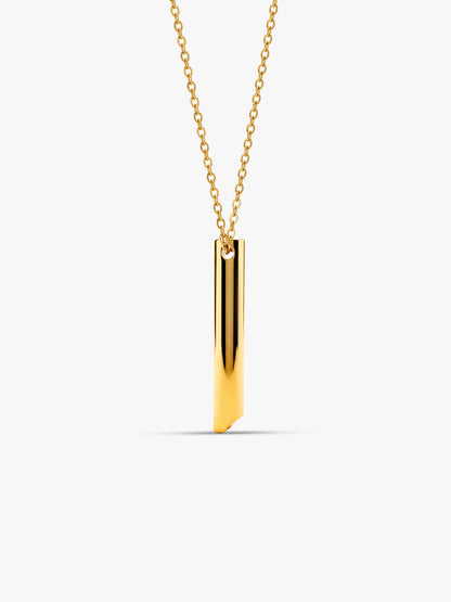 IXIA by GIVA Midas Flute Gold Plated Pendant With Chain For Men
