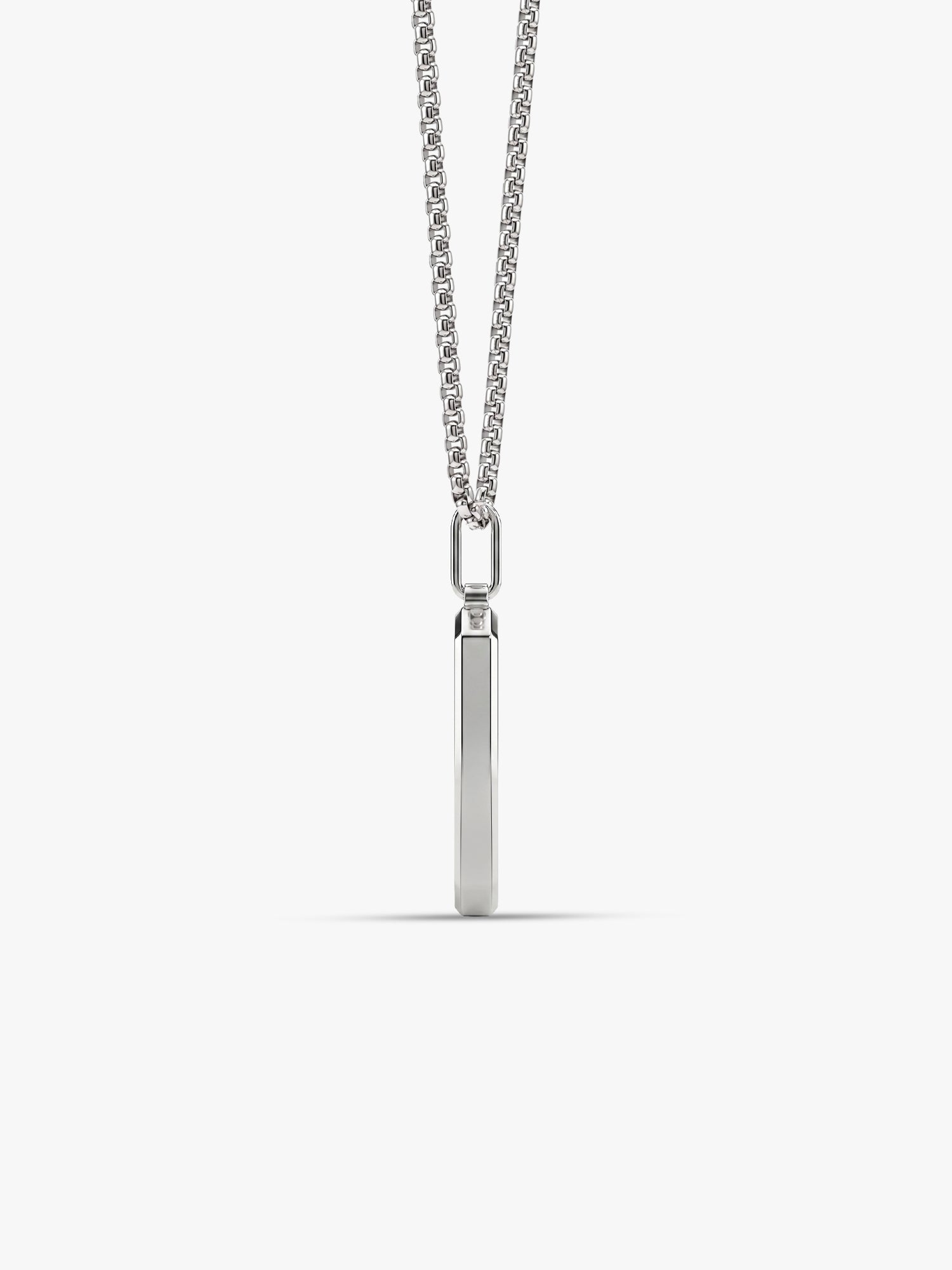 IXIA by GIVA The Realest Rhodium Plated Pendant With Chain For Men