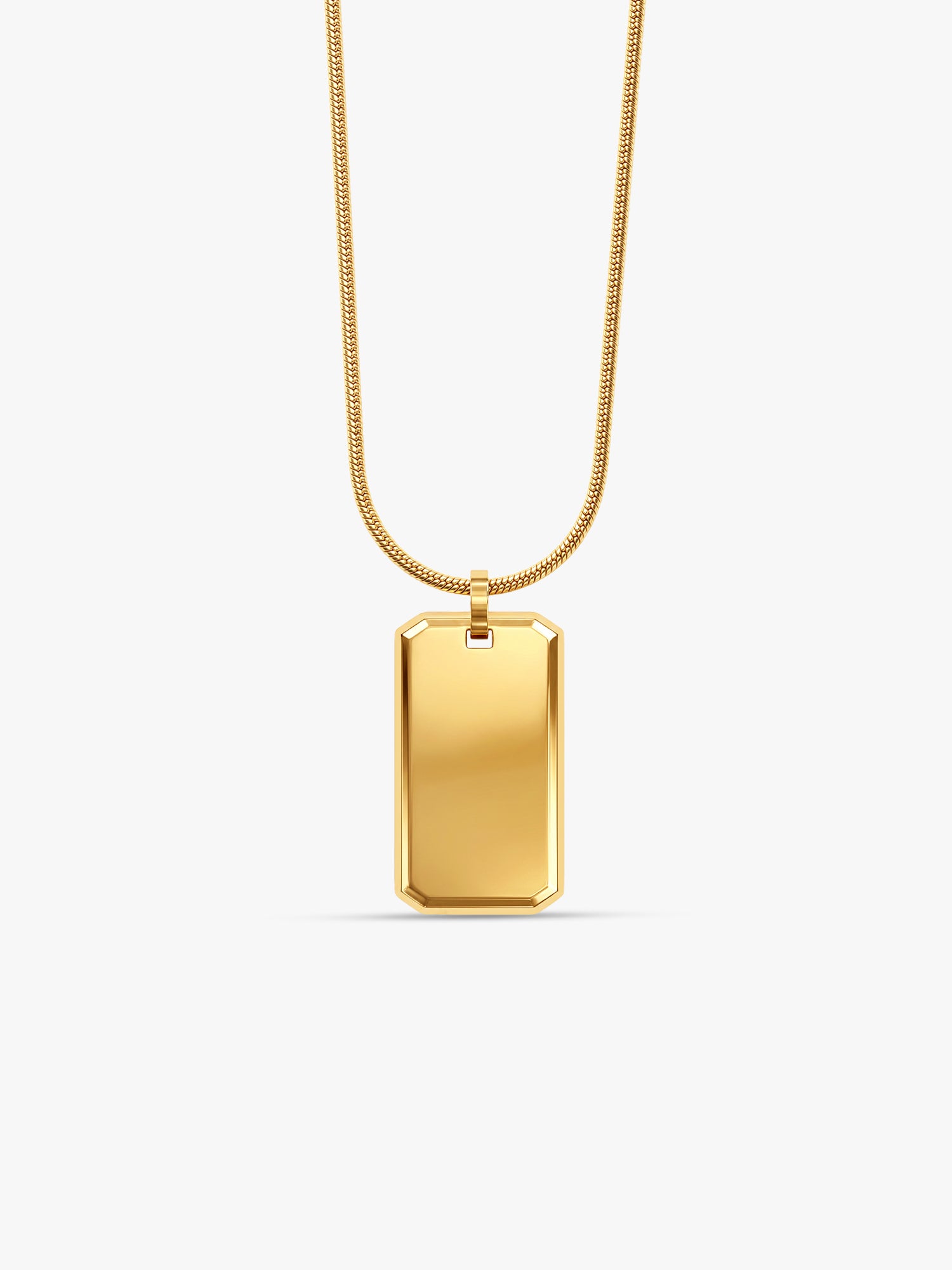 IXIA by GIVA Die Tryin Gold Plated Pendant With Chain For Men